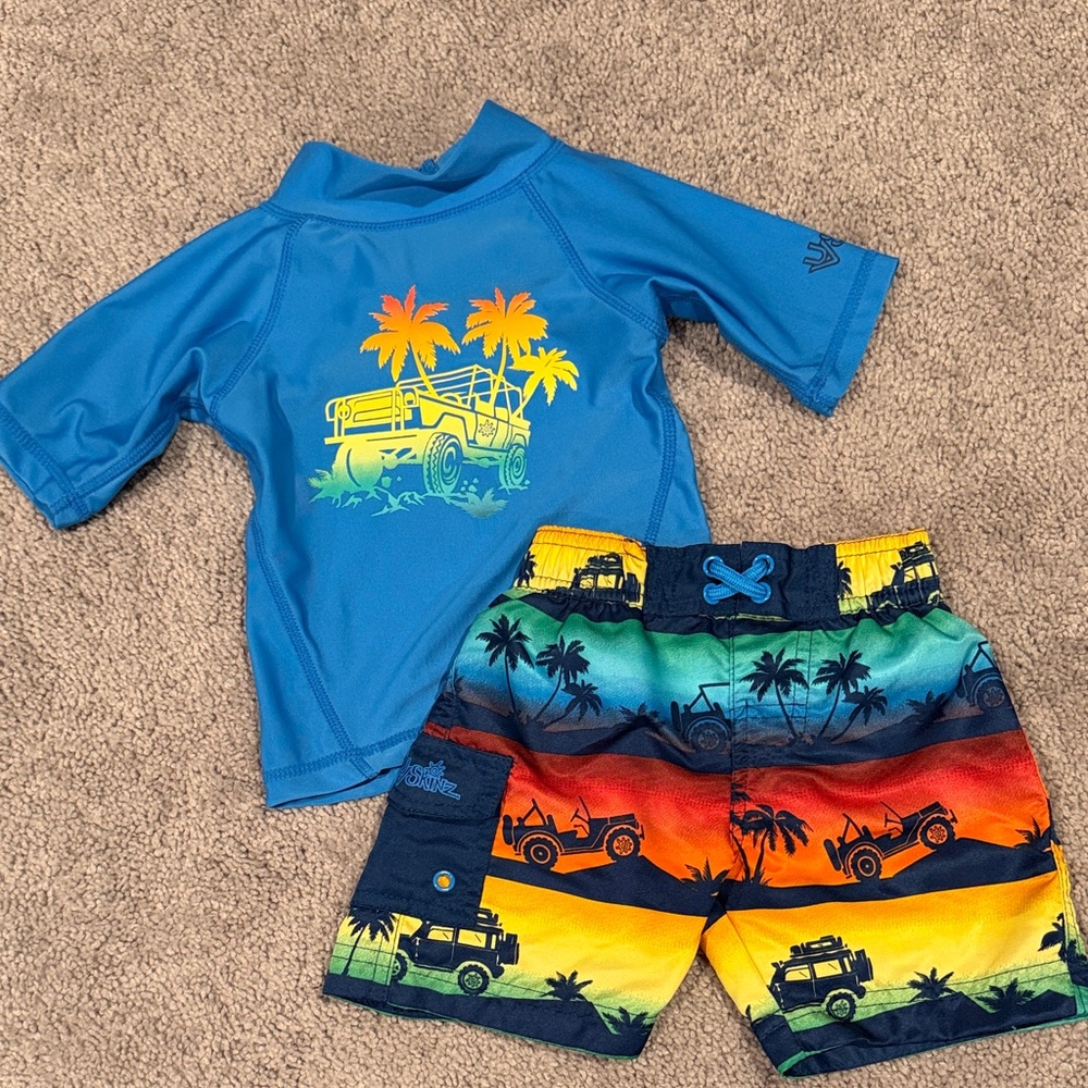 Rash Guard and Swim Trunks